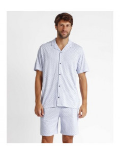 PIJAMA ADMAS ABIERTO AZUL