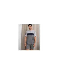 PIJAMA BLANCA HERNÁNDEZ GRIS