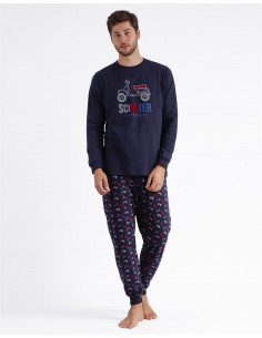 PIJAMA ADMAS SCOOTER MARINO