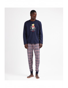 PIJAMA ADMAS  MARINO TALLA  L