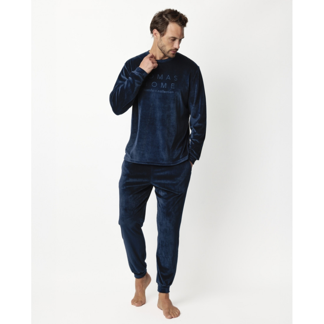 PIJAMA ADMAS TERCIOPELO AZUL  TALLA XL PIJAMA ADMAS TERCIOPELO AZUL  TALLA XL